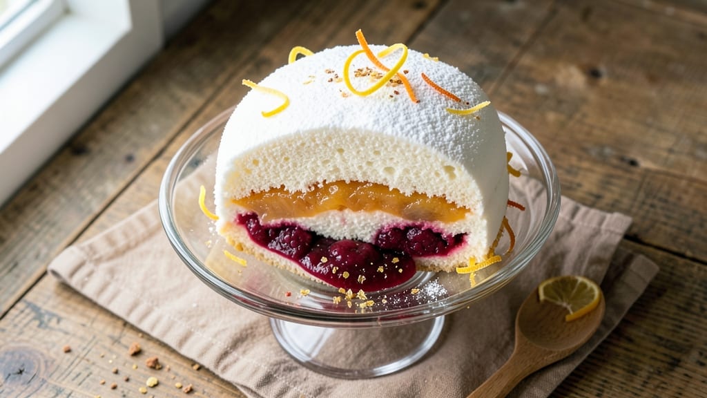 Angel Food Cake With Fruit Filling Recipe: Light-as-Air Layers With Bursting Berry Sweetness