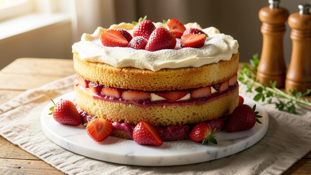 Ambrosia Bakery Strawberry Cake Recipe: Velvety Layers and Bursting Berries