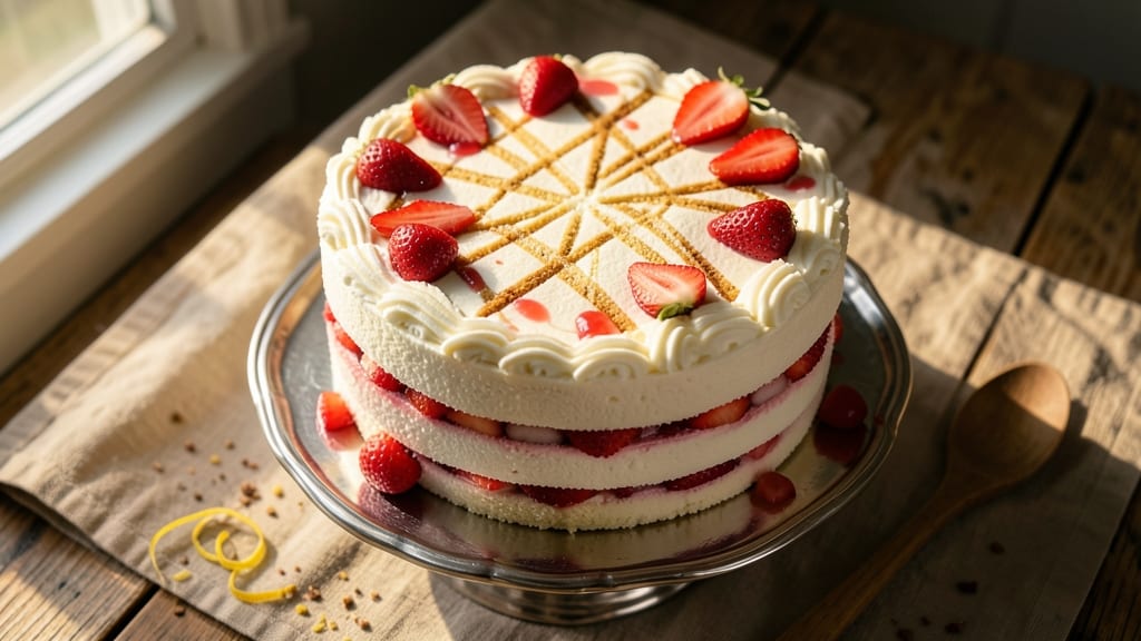 Angel Food Cake With Strawberry Filling Recipe: Light-as-Air Layers With Bursting Fruit