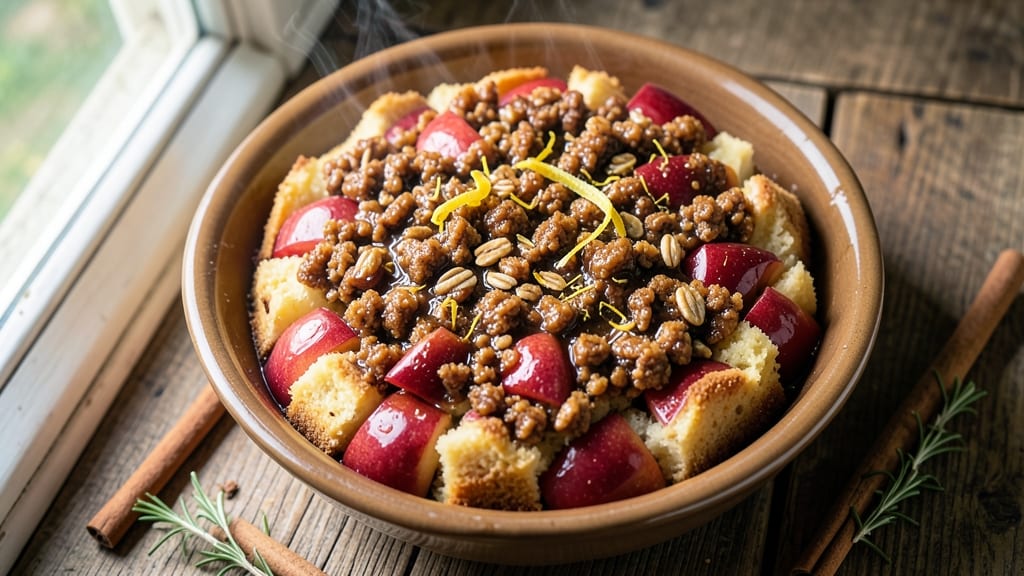 Apple Fritter Pound Cake Recipe: Caramelized Apple Streusel Over Moist Vanilla Layers