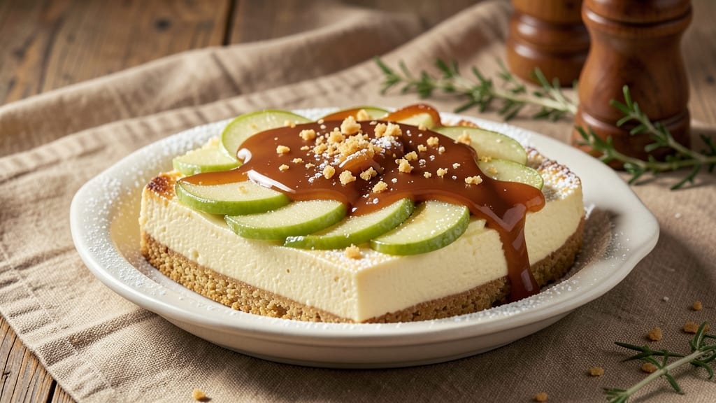 Applebee's Apple Chimi Cheesecake Recipe: Caramelized Apple Streusel Over Velvety Vanilla