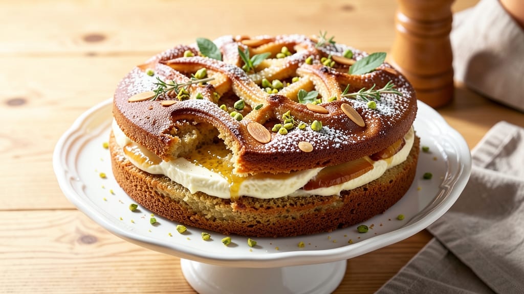Arab Cake Recipe: Cardamom-Spiced Layers with Orange Blossom Zest