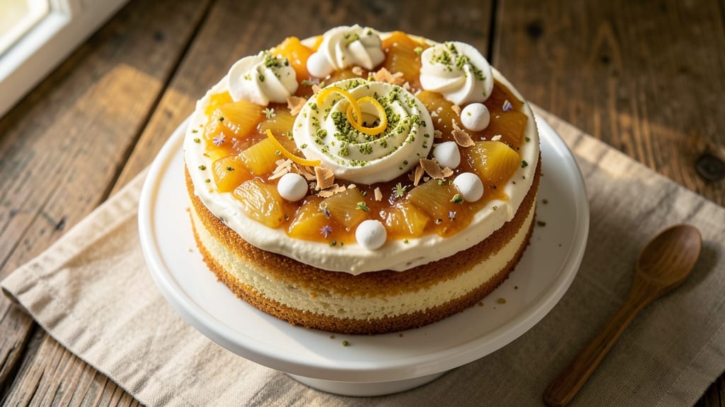 Ambrosia Pineapple Cake Recipe: Tropical Layers of Creamy Bliss