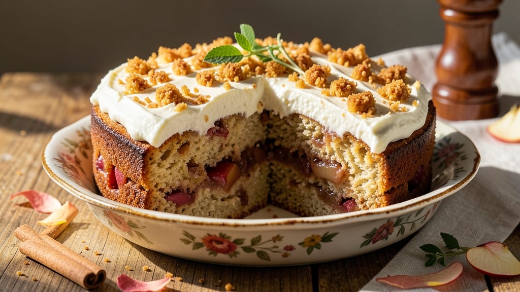 Apple Cinnamon Breakfast Cake Recipe: Warm Spice Streusel Crown Over Soft Apple Layers