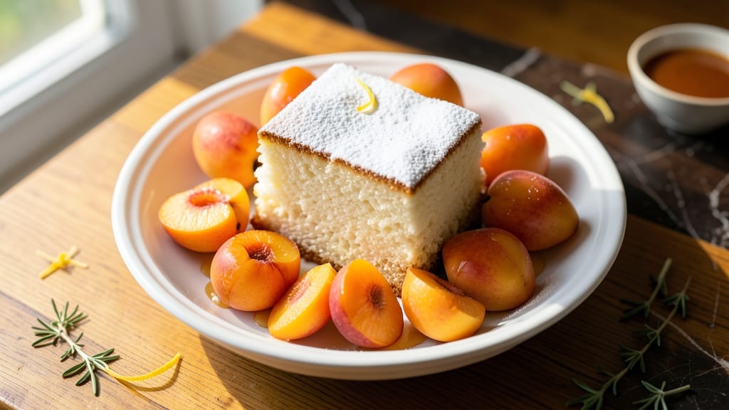 Angel Food Cake and Peaches Recipe: Light-as-Air Cake With Juicy Summer Fruit