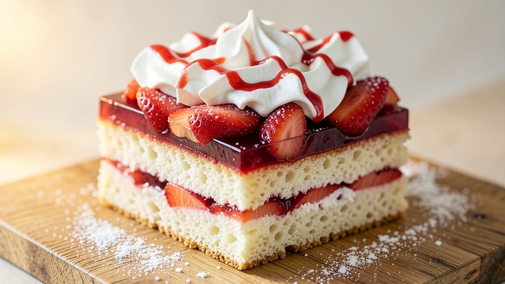 Angel Food Cake, Strawberries, Jello, and Cool Whip Recipe: Layered Summer Dessert in Minutes