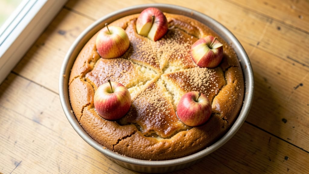 Apple Cinnamon Spice Cake Recipe: Warm Apple Streusel and Vanilla Swirls