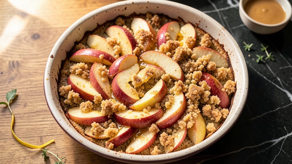 Amish Apple Crumble Cake Recipe: Spiced Streusel Crown Over Warm Apple Layers