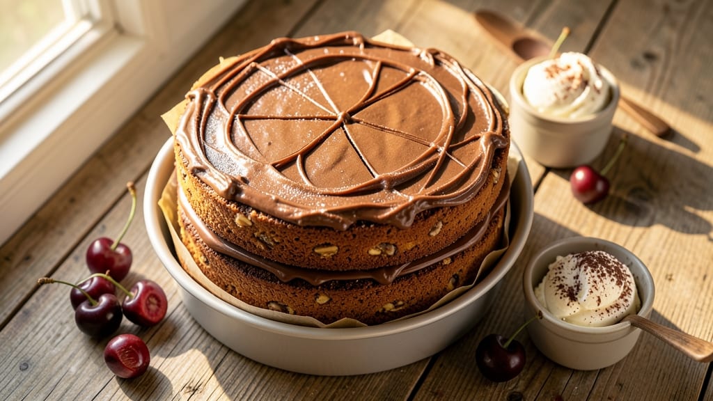 Amish German Chocolate Cake Recipe: Triple-Layered Nostalgia With Peanut Butter Swirls