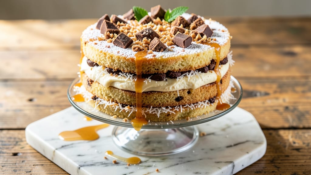 Almond Joy Poke Cake Recipe: Tropical Layers With Crunchy Coconut Magic