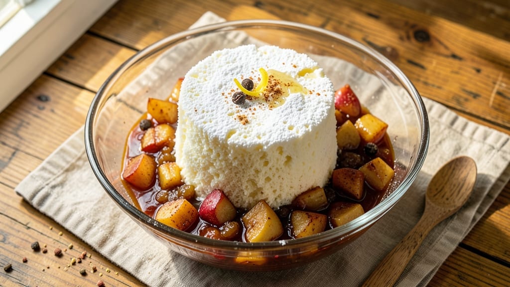 Angel Food Cake and Apple Pie Filling Recipe: Fluffy Cloud Meets Spiced Autumn Warmth