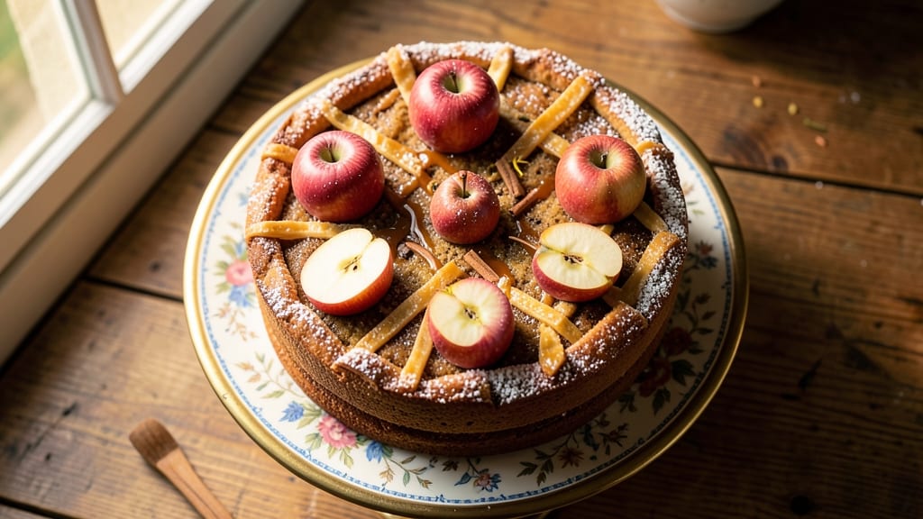 Apple Cake Recipe With Eating Apples: Warm Spiced Apples and Buttery Streusel Crown