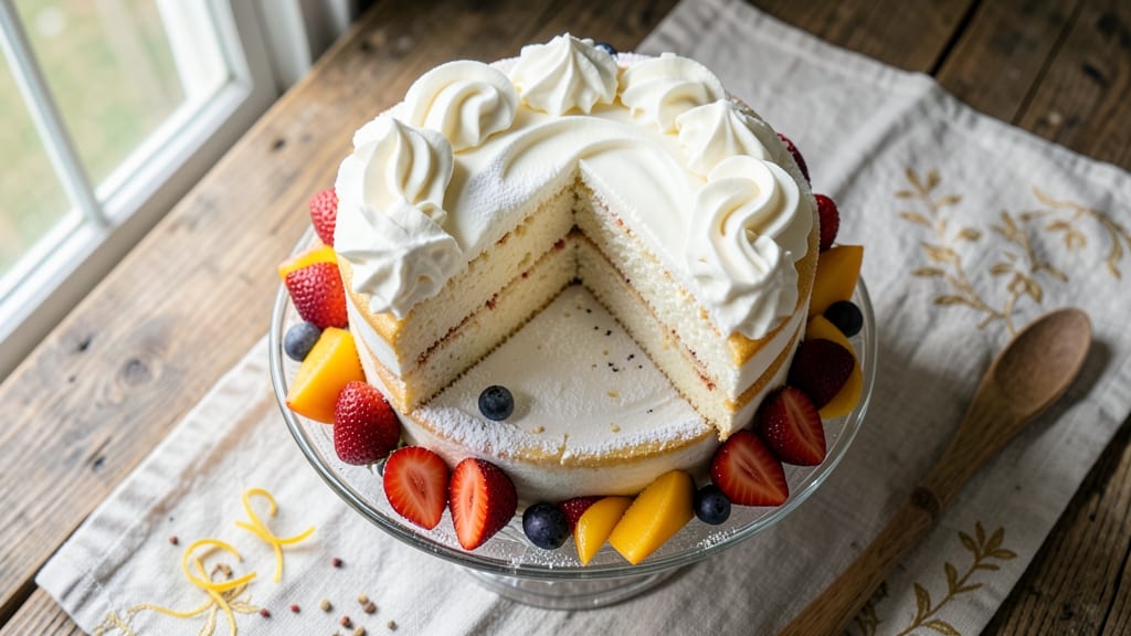 Angel Food Cake Recipe With Fruit And Cool Whip: Light-as-Air Layers With Whipped Cream Magic