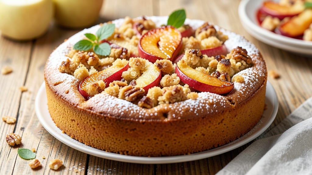 Apple Cake Recipe With Streusel Topping: Warm Spice Streusel Crown Over Moist Layers