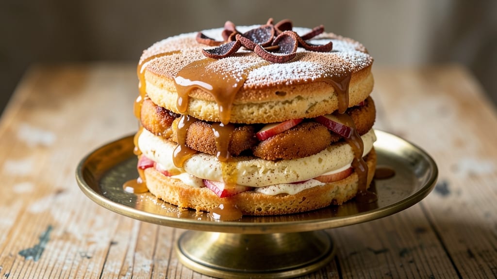 Apple Fritter Cake Recipe: The Kitchen's Warm Cinnamon-Caramel Delight