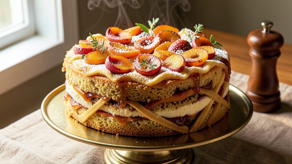 Apricot Fruit Cake Recipe: Moist Spiced Layers with Caramelized Fruit Filling