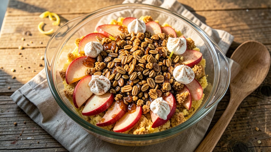 Apple Crunch Recipe With Yellow Cake Mix: Buttery Streusel Crown Over Moist Apple Layers
