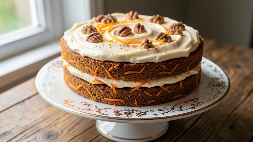 Anna Olson's Carrot Cake Recipe: Walnut-Studded Spice Cake With Cream Cheese Swirl
