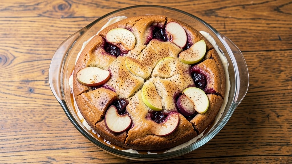 Apple and Plum Cake Recipe: Spiced Fruit Layers with Buttery Streusel Top