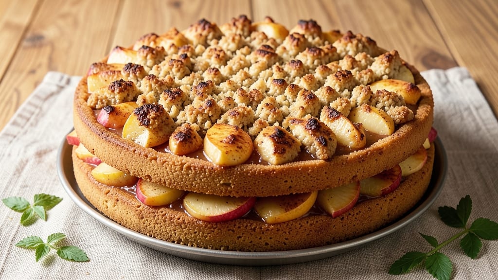 Nigella's Apple Cake Recipe: Spiced Fruit Layers With Buttery Streusel Crown