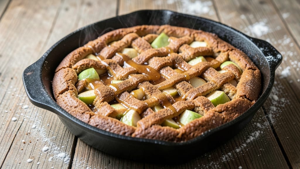Apple Dump Cake Recipe With Spice Cake Mix: Warm Apple Streusel Rivers Over Moist Vanilla Layers