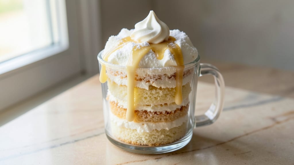 Angel Food Cake in a Cup Microwave Recipe: Fluffy Cloud Texture Without Mixing