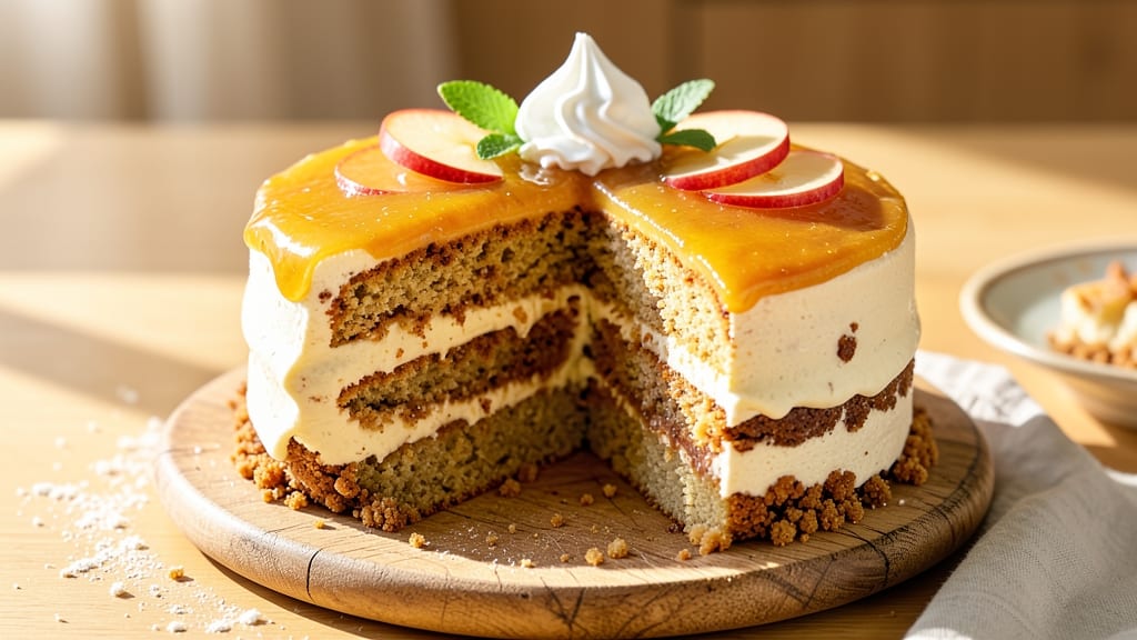 Apple Delight Cake Recipe: Warm Spice-Infused Layers with Apple-Caramel Swirls