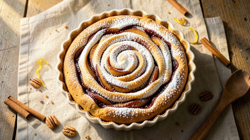 Apple Cinnamon Swirl Cake Recipe: Warm Spice Streusel Crown Over Moist Vanilla Layers