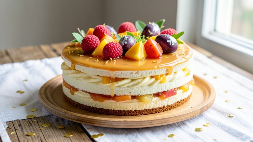 Asian Fresh Fruit Cake Recipe: Tropical Moisture With Citrus-Zest Magic