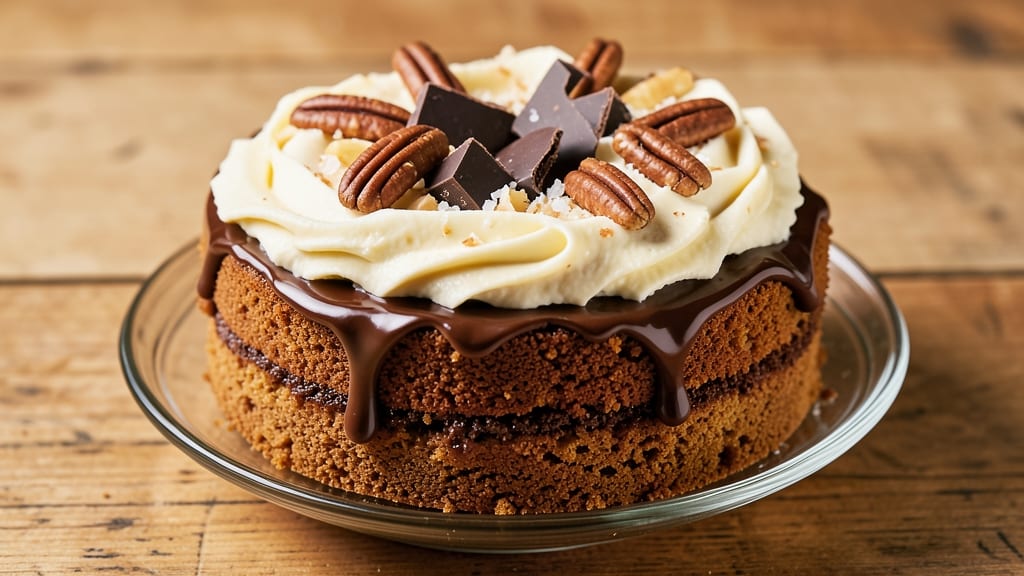 America's Test Kitchen German Chocolate Cake Recipe: Double-Layered Fudgy Crust With Pecan Streusel