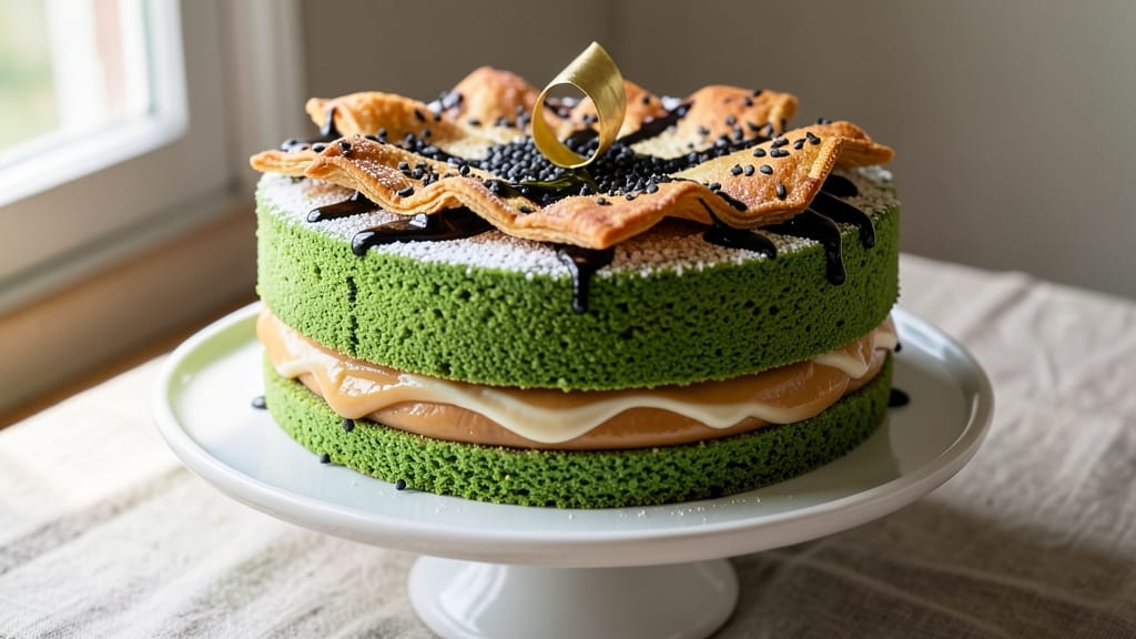 Asian Style Matcha Red Bean Cake Recipe: Vibrant Green Tea and Adzuki Bean Layers