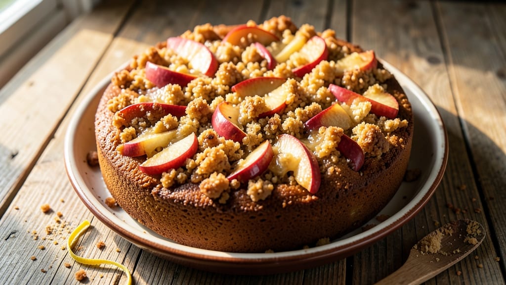 Apple Cake Recipe With Crumble Topping: Warm Spiced Crust Meets Juicy Apple Filling