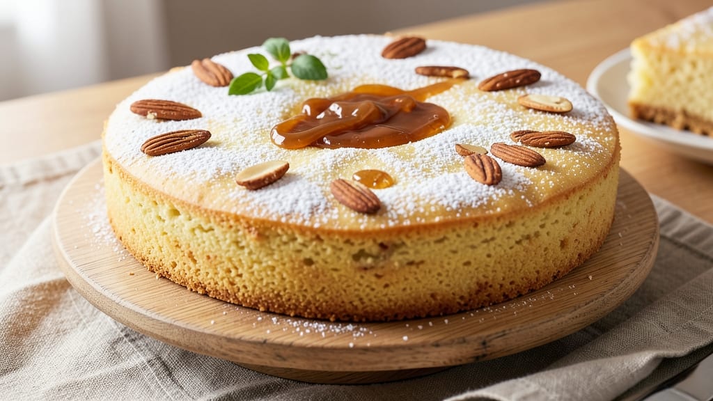 Almond Sheet Cake Recipe: Marion's Kitchen's Nutty Liqueur Layers with Vanilla Frosting Rivers