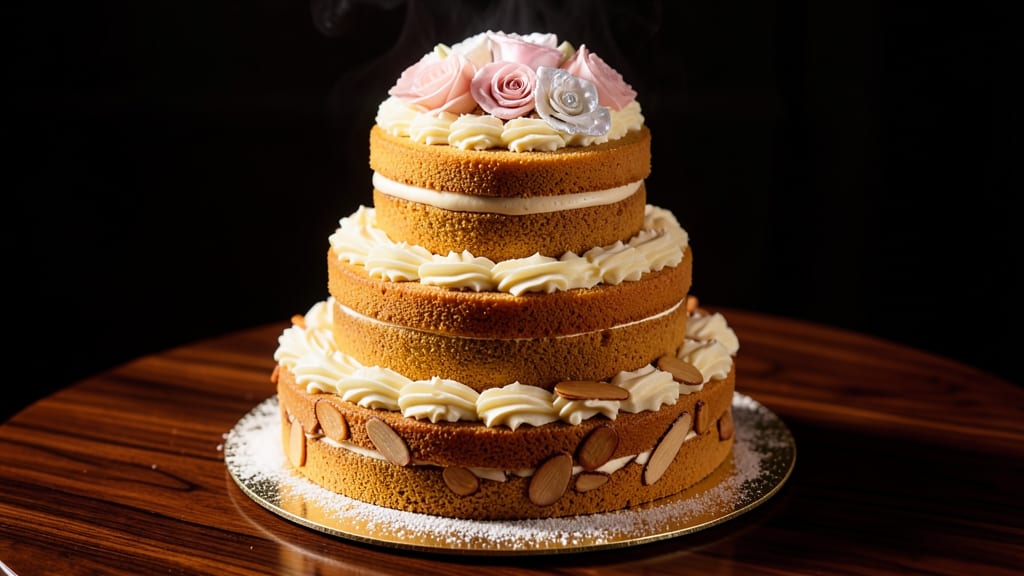 Almond-Flavored Wedding Cake Recipe: Luxe Moistness With Toasted Nut Elegance