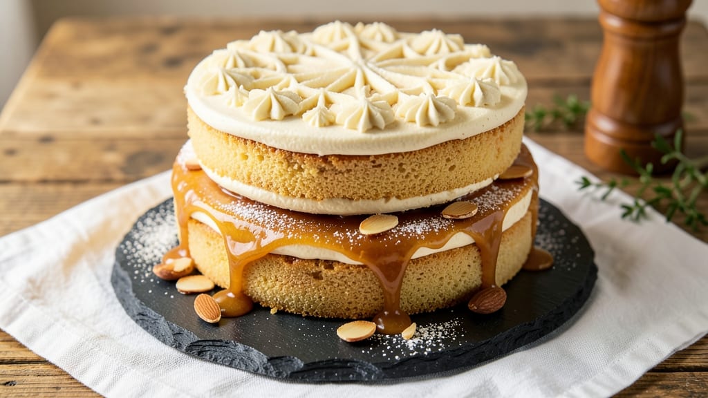 Amaretto Divine Cake Recipe: Nutty Liqueur Moisture With Vanilla Frosting Rivers