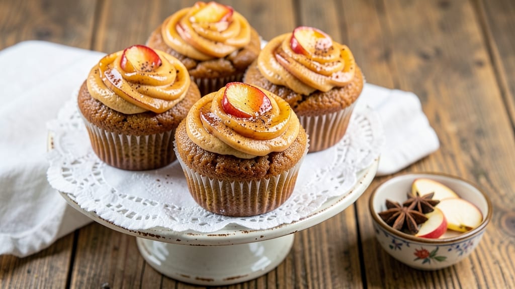 Apple Cake Cupcakes Recipe: Spiced Apple Filling With Buttery Crust Twists