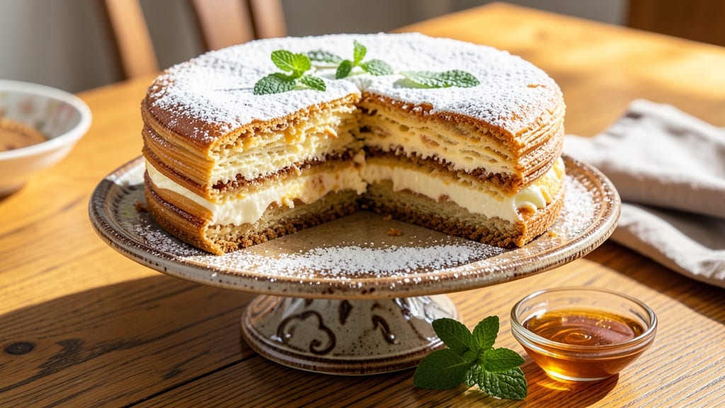 Armenian Gata Cake Recipe: Layered Honey-Sweetened Delight