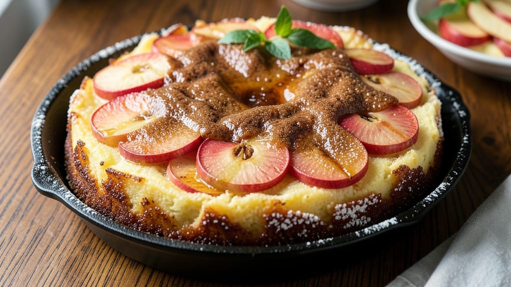 Apple Upside Down Cake Recipe Using Cake Mix: Caramelized Apples and Buttery Streusel Crown