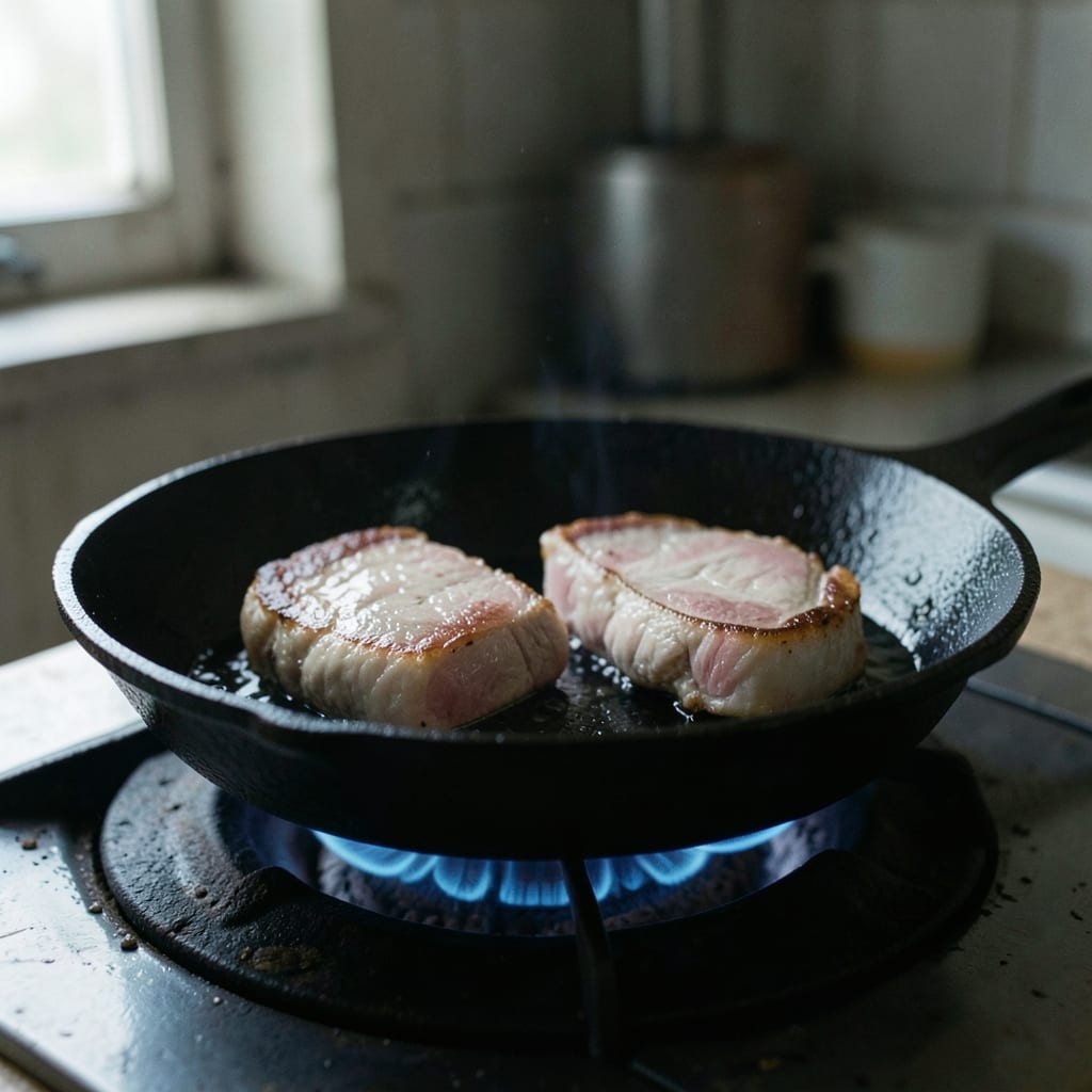 The first pass, in the pan