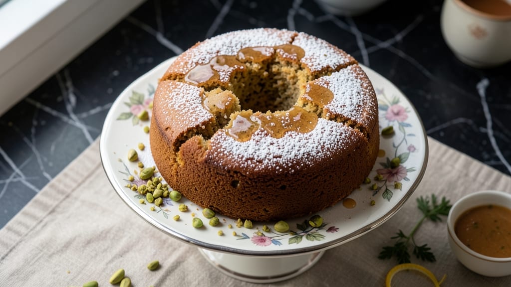 Atta Cake Recipe: Fragrant Rosewater and Cardamom Layers