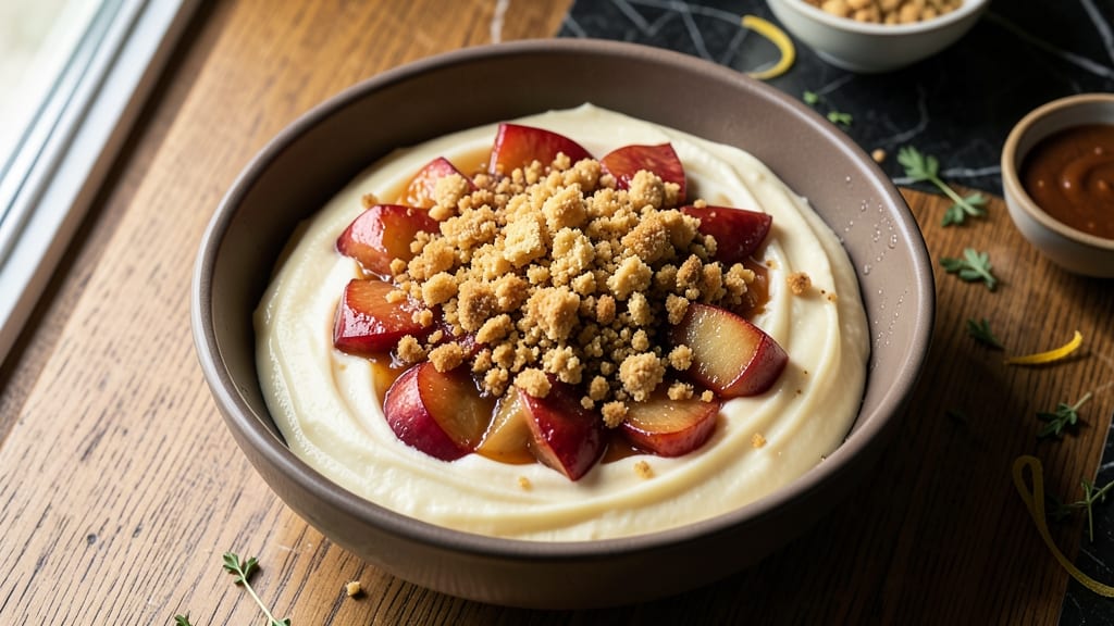 Apple Crisp Cheesecake No-Bake Recipe: Warm Apple Crisp Meets Cool Cheesecake Layers