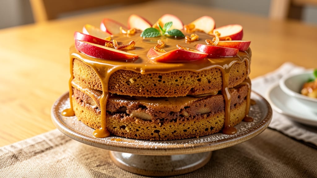 Apple Cake With Caramel Frosting Recipe: Warm Spice and Buttery Crunch in One Bite