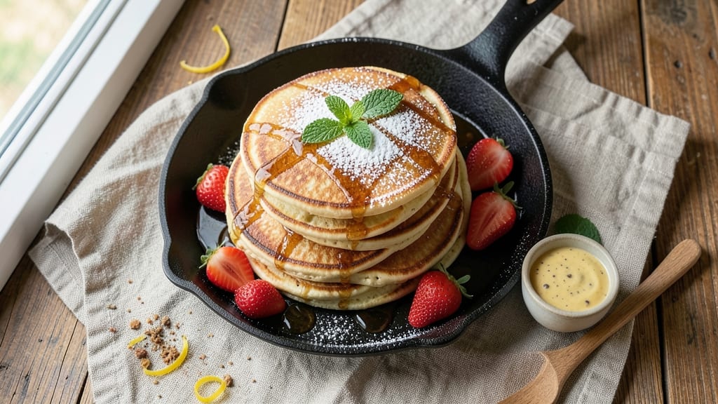 American Sweet Pancakes Recipe: Fluffy Stacks With Caramelized Syrup Swirls
