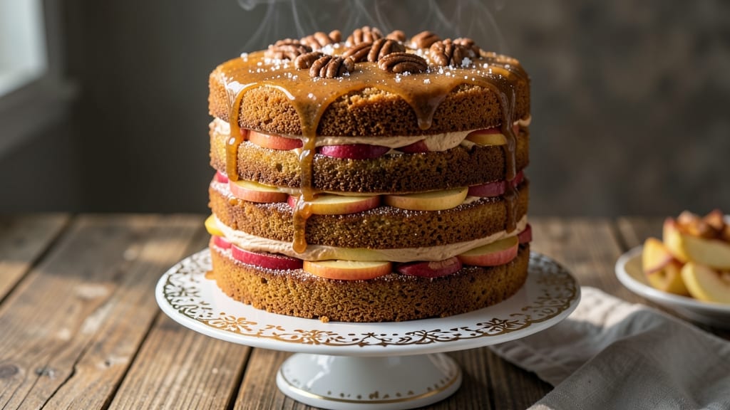 Apple Barn Stack Cake Recipe: Vanilla-Spiced Layers With Caramelized Fruit Swirls
