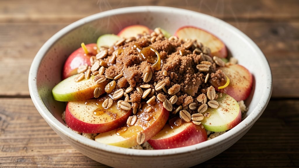 Apple Crisp Recipe With Cake Mix and Oatmeal: No-Bake Streusel Topping for Effortless Warmth