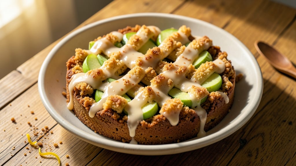 Apple Cake Recipe Without Baking Powder: Tart Apple Streusel Hugging Spiced Moist Layers
