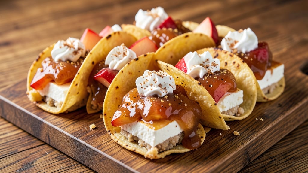 Apple Cheesecake Tacos Recipe: Crispy Tortillas Hugging Sweet Apple-Cheddar Bliss