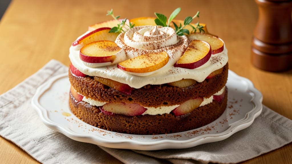 Apple Magic Cake Recipe: Spiced Apple Layers With Vanilla Cream Cheese Magic