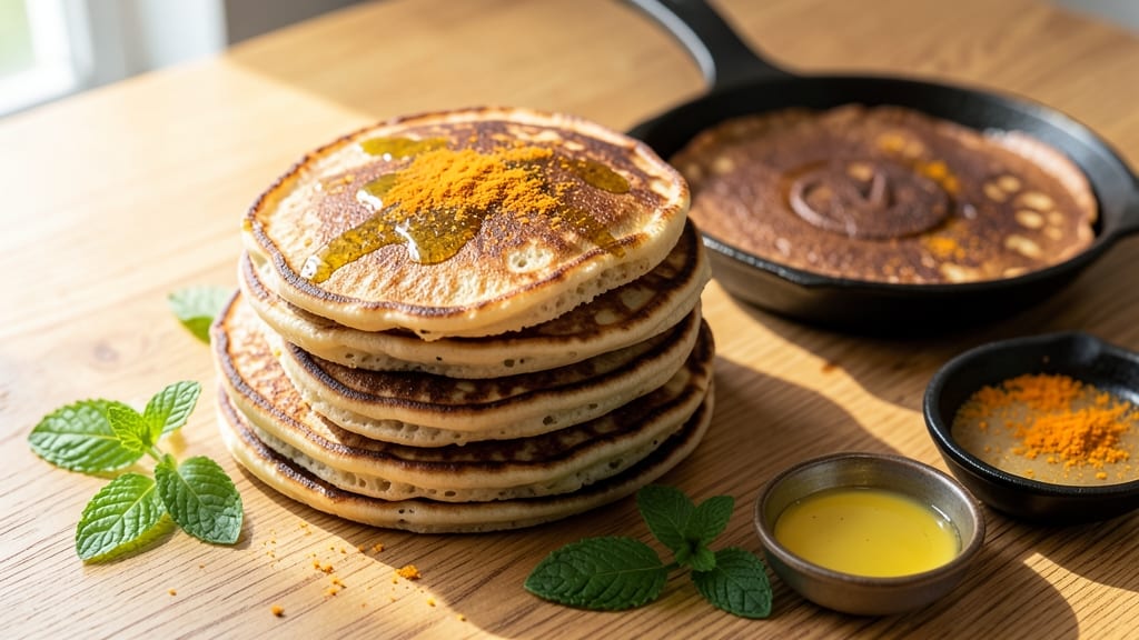 Atta Pancake Recipe Without Egg: Fluffy and Light Using Just Water and Spices