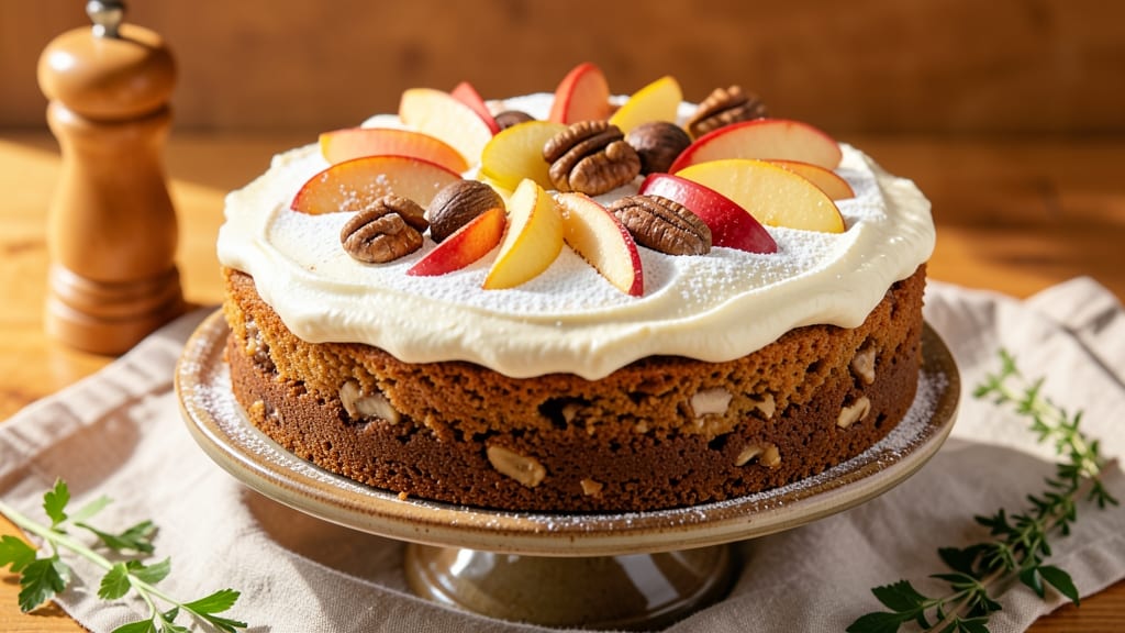 Apple Walnut Brown Sugar Cake Recipe: Warm Spice and Toasted Nut Crunch in Every Bite